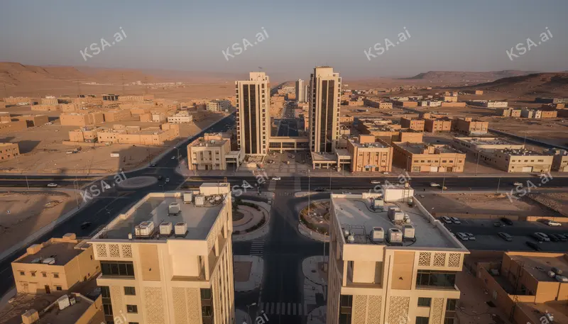 AlUla's small town center