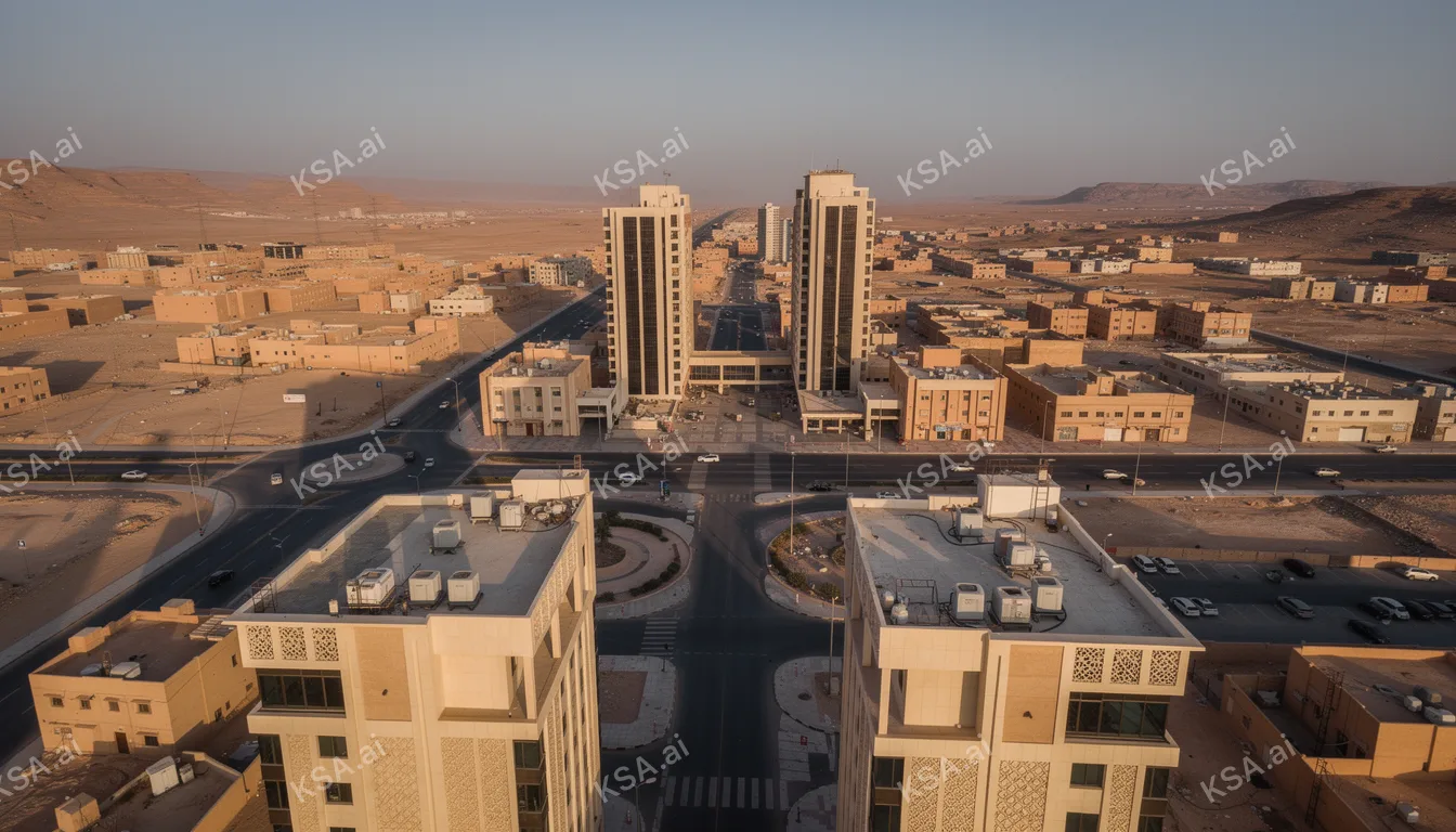 AlUla's small town center