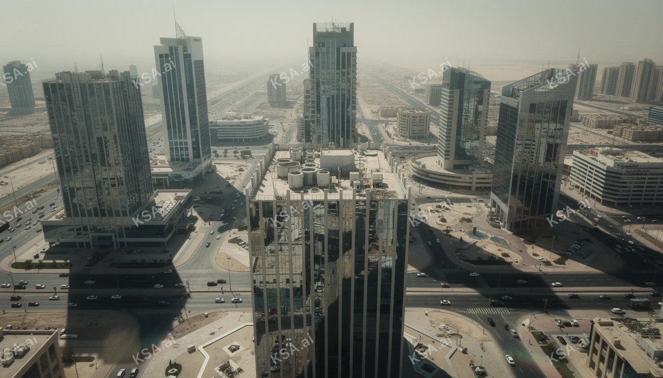 Dammam's modern downtown towers