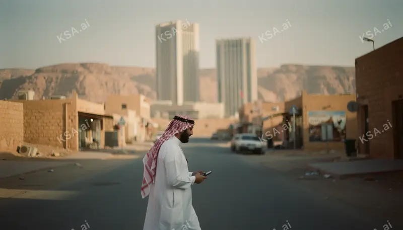 AlUla's small town center