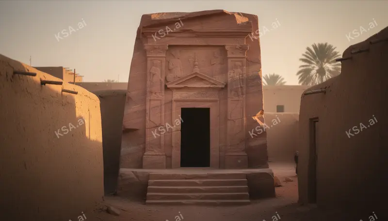 Diriyah's At-Turaif mud-brick district في golden hour