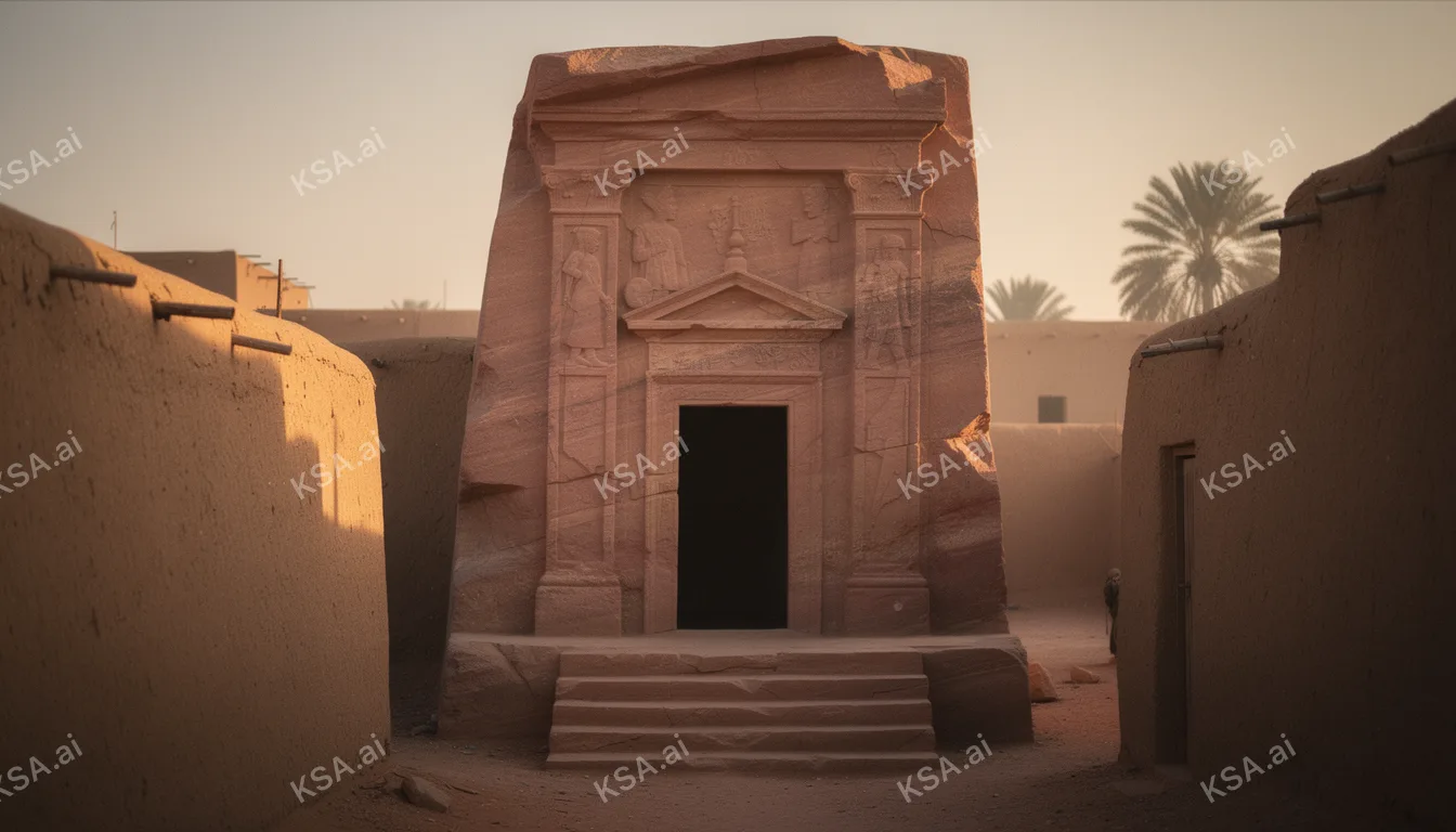 Diriyah's At-Turaif mud-brick district في golden hour