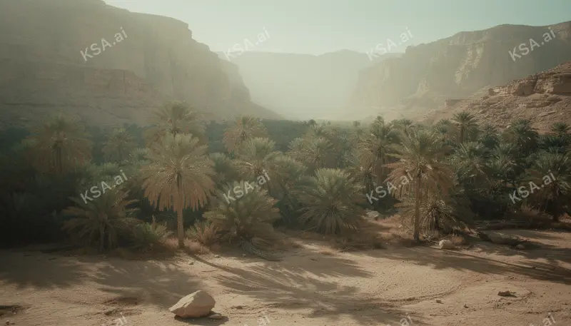 Wadi Disah palm valley