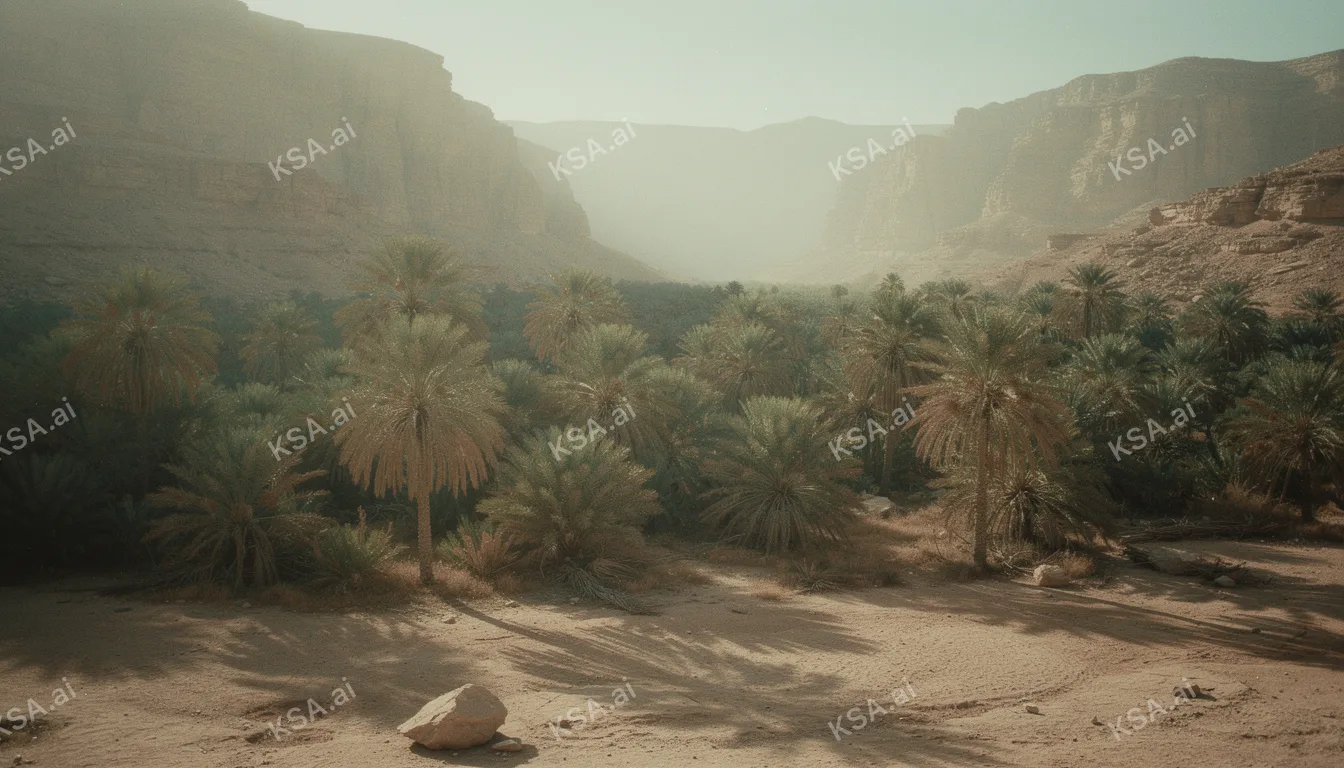 Wadi Disah palm valley