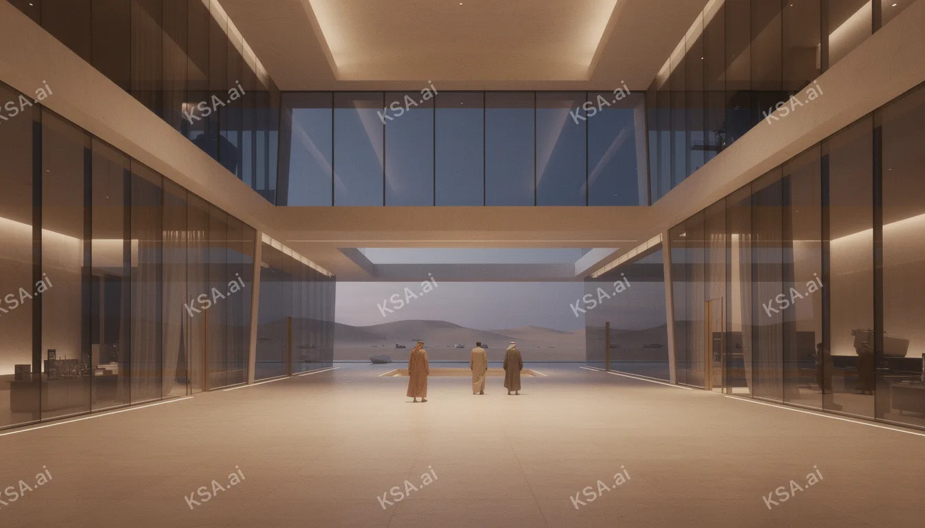 Oxagon's floating port في blue hour